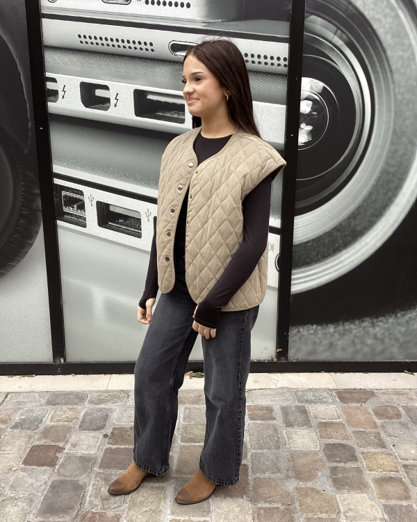 VESTE GLAMOUR BEIGE - LA CABANE  ORSON