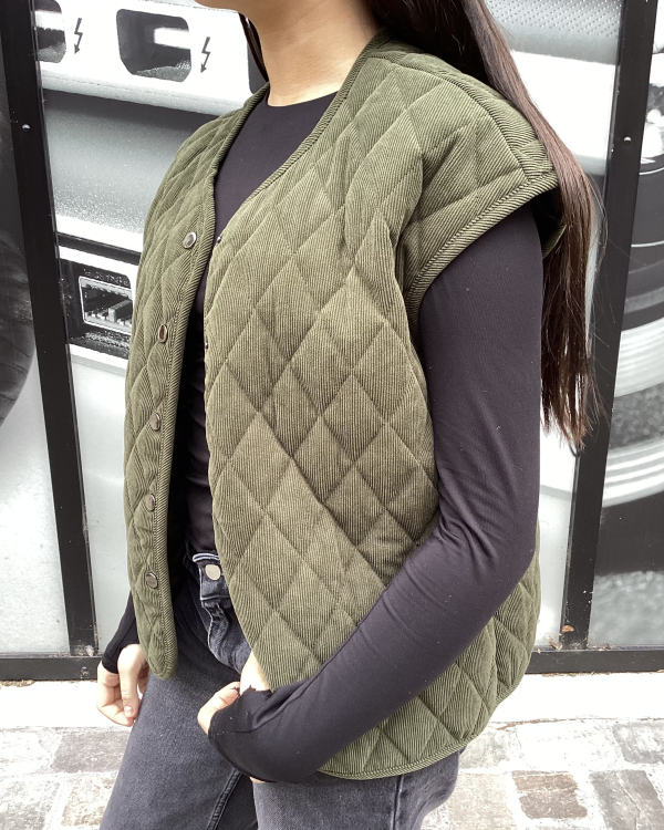 VESTE GLAMOUR KAKI - LA CABANE D ORSON