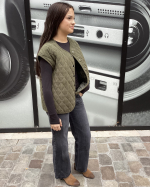 VESTE GLAMOUR KAKI - LA CABANE D ORSON