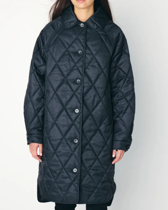 MANTEAU HAZTA JA DARK GREY MELANGE ~ ICHI