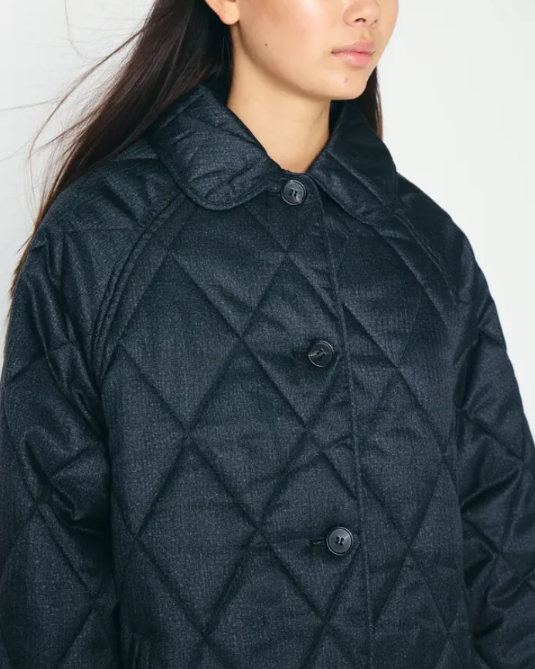 MANTEAU HAZTA JA DARK GREY MELANGE ~ ICHI