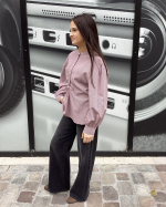 CHEMISE TICIA WINE STRIPE ~ HOD