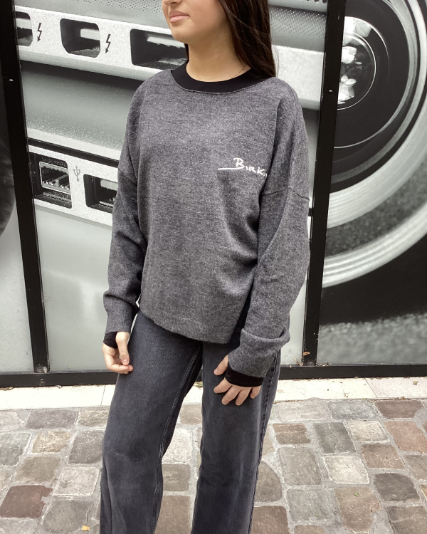 PULL BIRKIN ANTHRACITE - LA CABANE DORSON