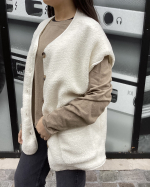 GILET YODA ECRU - LA CABANE ORSON