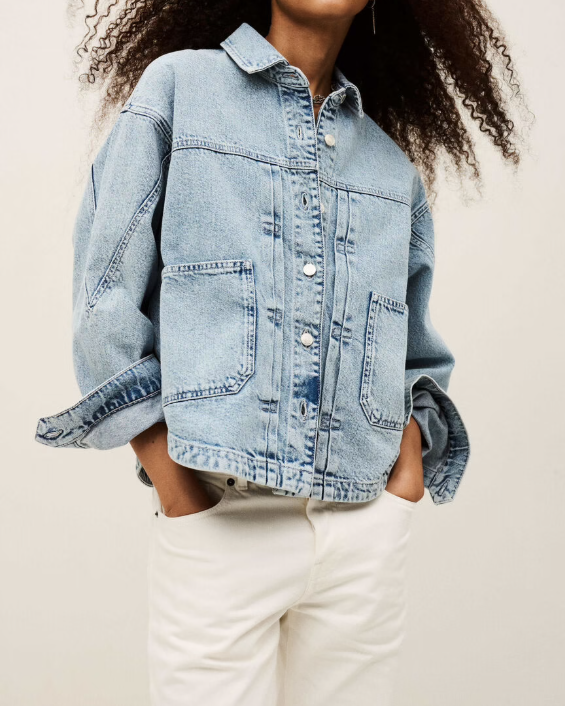 VESTE JUNO BLUE JEANS ~ BA&SH
