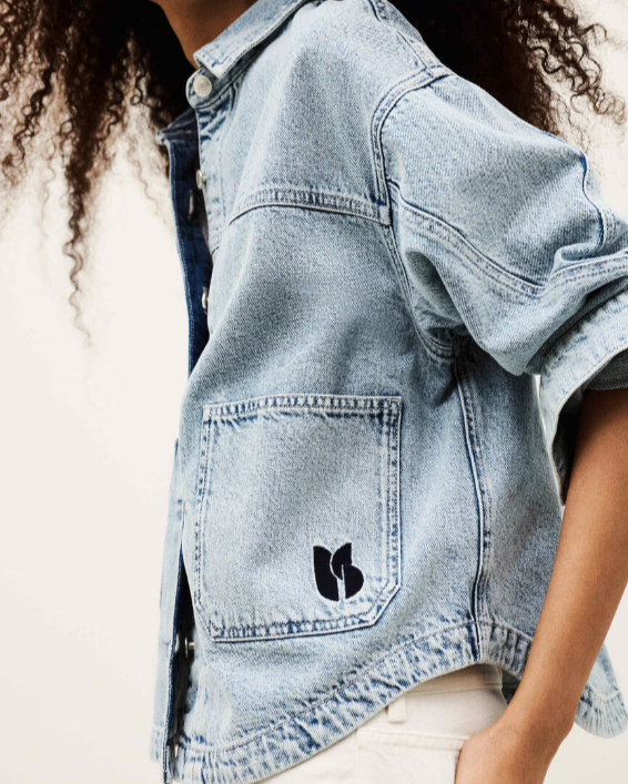 VESTE JUNO BLUE JEANS ~ BA&SH