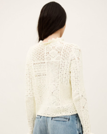 GILET SORIA ECRU ~ BA&SH