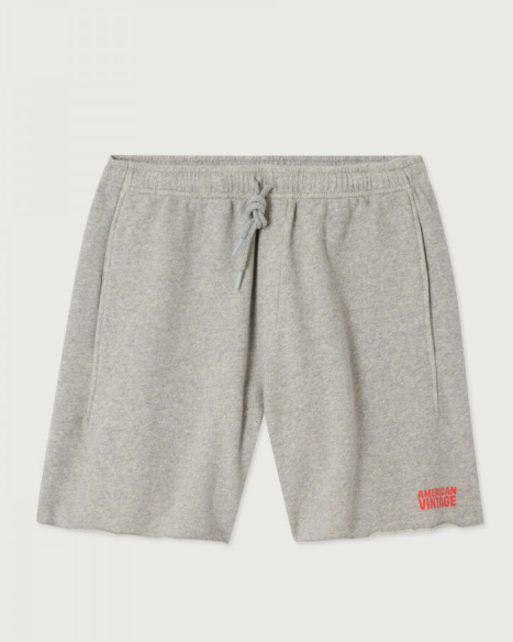 SHORT MNYZ09A GRIS CHINÉ ~ AMERICAN VINTAGE