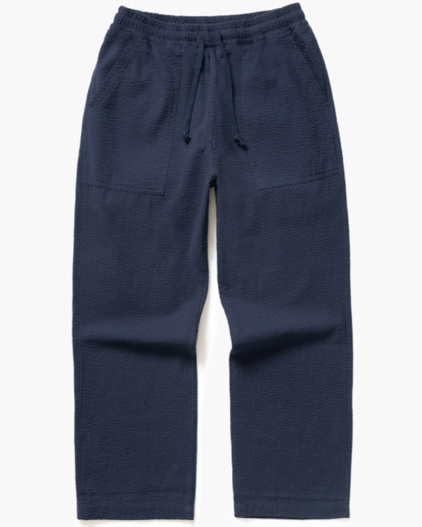 PANTALON CHEF SEERSUCKER DARK NAVY ~ SERVICE WORKS