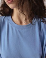 T-SHIRT YPA02G BLEU CHINÉ ~ AMERICAN VINTAGE