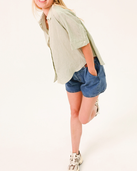 CHEMISE INES/COMBAVA VERT ~ SACRÉ COEUR