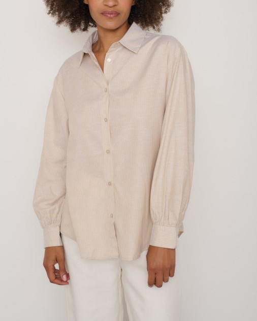 CHEMISE FLOU BEIGE ~ AURAEME