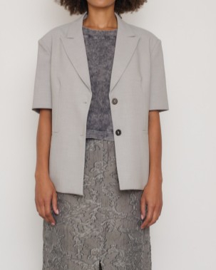 BLAZER SOUFFLE GREY ~ AURAEME