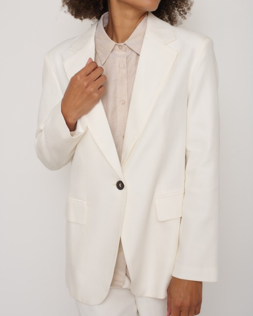 BLAZER BATTEMENT WHITE ~ AURAEME
