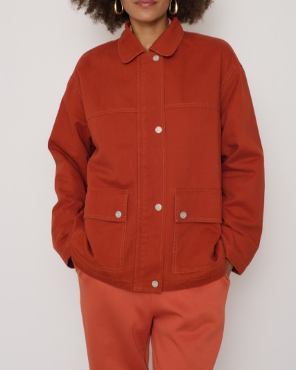 VESTE NUEE DENIM ORANGE ~ AURAEME