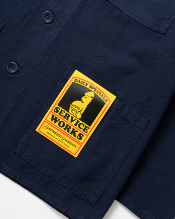 CHEMISE CANVAS CHORE DARK NAVY ~ SERVICE WORKS