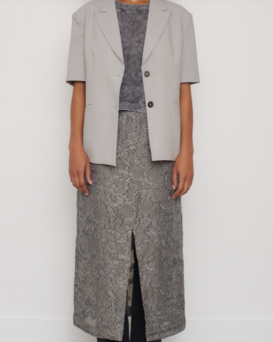 BLAZER SOUFFLE GREY ~ AURAEME