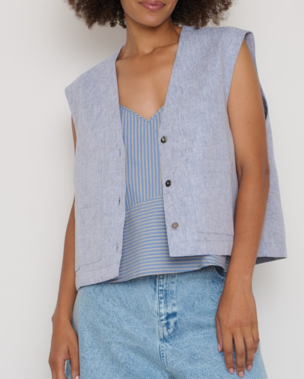 VESTE OMBRE DENIM PINK ~ AURAEME