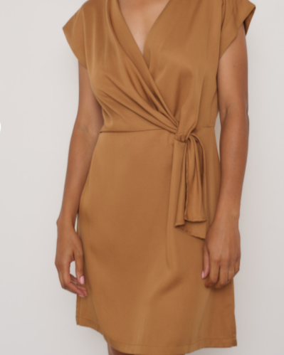 ROBE VELOURS ORANGE ~ AURAEME