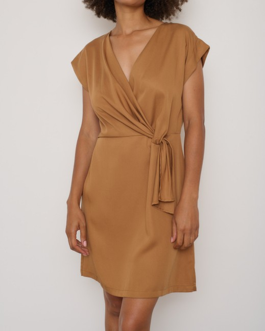 ROBE VELOURS ORANGE ~ AURAEME