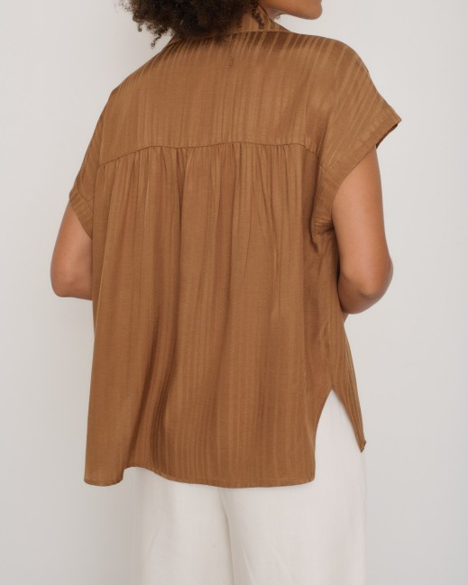 CHEMISE NAISSANCE BEIGE ~ AURAEME