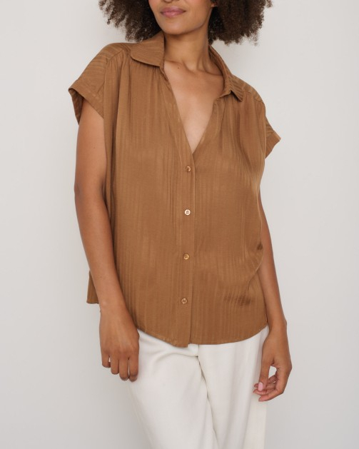 CHEMISE NAISSANCE BEIGE ~ AURAEME
