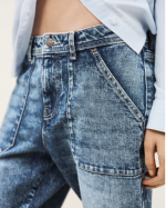 JEAN MALLY LIGHT USED BLUE ~ BA&SH