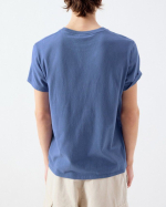 T-SHIRT MYKO02C AZUR ~ AMERICAN VINTAGE