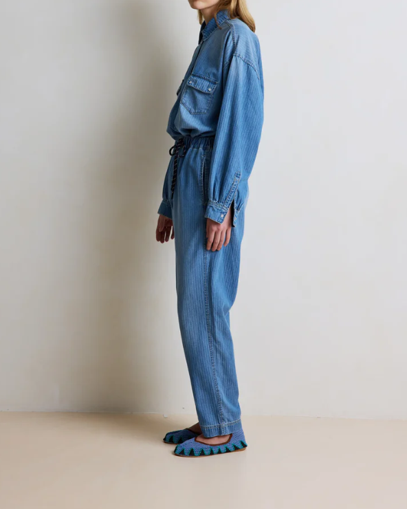 PANTALON JABIRU LIGHT STRIPE DENIM ~ HOD