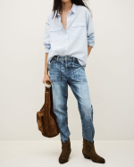 JEAN MALLY LIGHT USED BLUE ~ BA&SH