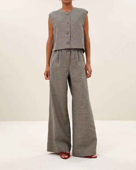 GILET NORI CHARCOAL MELEE ~ BY BAR