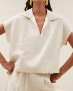 BLOUSE ZIA CREAM ~ BY BAR