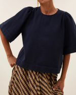 BLOUSE OLIVIA CAPTAIN BLUE ~ BY BAR