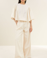 BLOUSE DAVIN WHITE ~ BY BAR