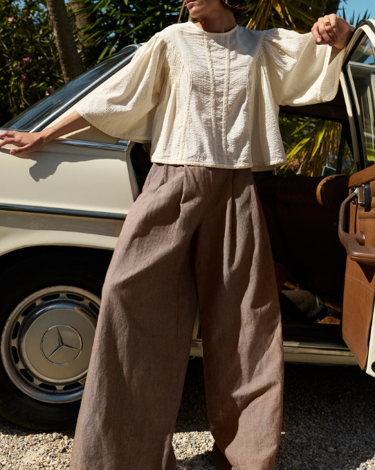 BLOUSE DAVIN WHITE ~ BY BAR