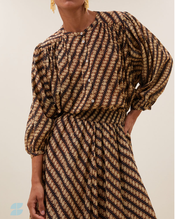 BLOUSE BECKY MANILLA PRINT ~ BY BAR