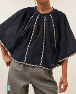 BLOUSE EMMI CHARCOAL ~ BY BAR