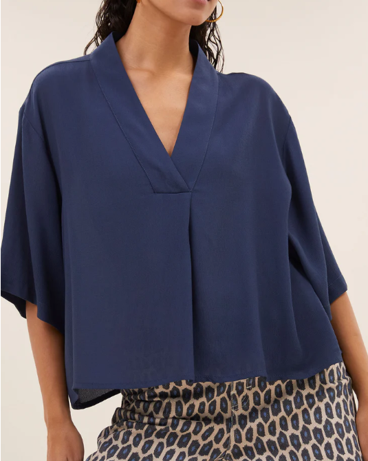 BLOUSE OWEN WINTER BLUE ~ BY BAR