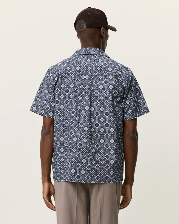 CHEMISE LUKAS ARABESQUE  BLUE FOG ~ LES DEUX