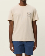 T-SHIRT BRADY OYSTER GRAY WHITE ~ LES DEUX
