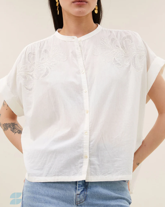 BLOUSE ALLY OFF WHITE ~ BY BAR