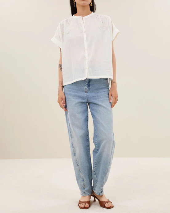 BLOUSE ALLY OFF WHITE ~ BY BAR