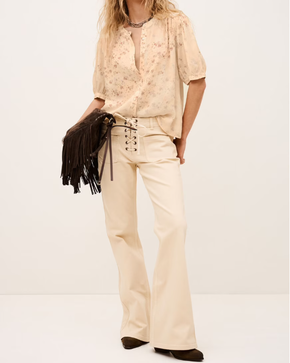 CHEMISE NOVELLA ECRU ~ BA&SH