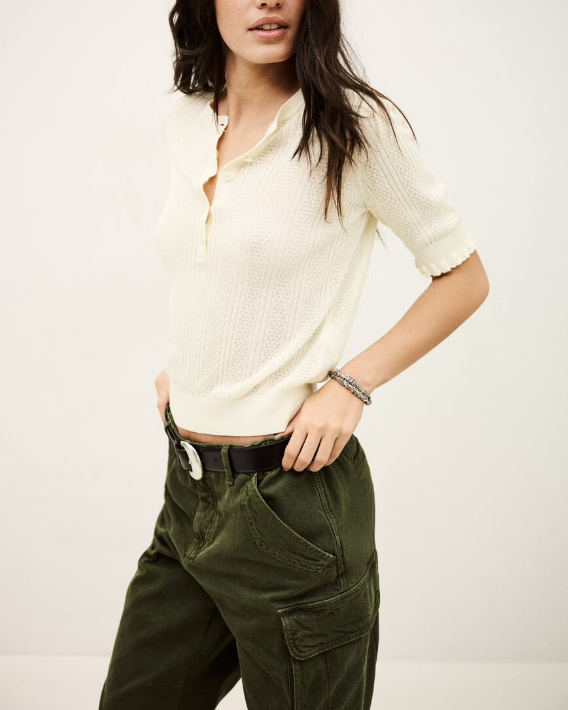 PULL VIOLA ECRU ~ BA&SH