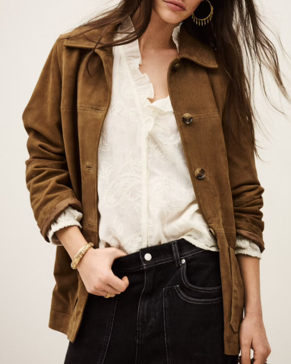 VESTE MARIO  COGNAC ~ BA&SH