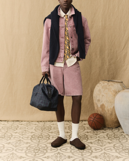 VESTE RALLY LIGHT PINK DENIM WASH ~ LES DEUX