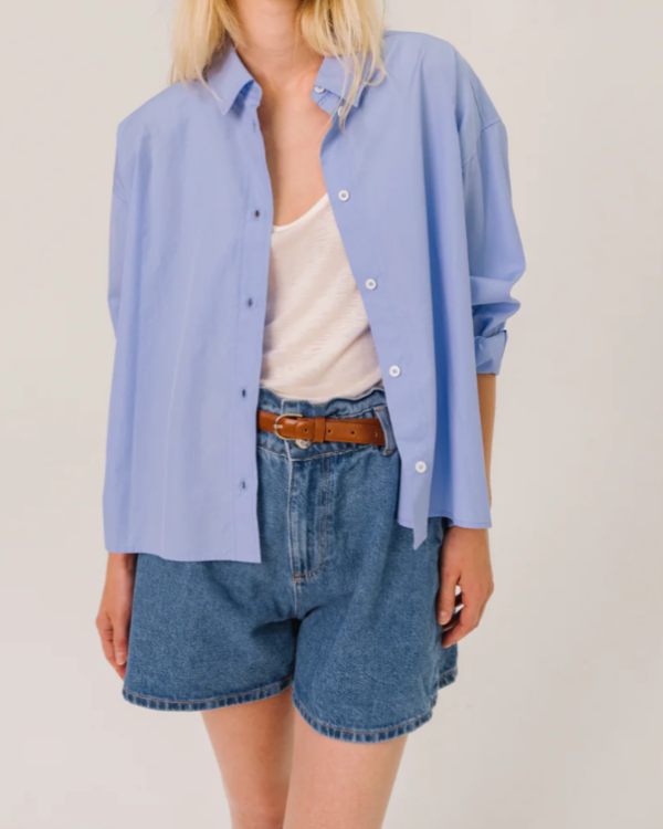 CHEMISE BILLIE/CIEL BLEU ~ SACRÉ COEUR