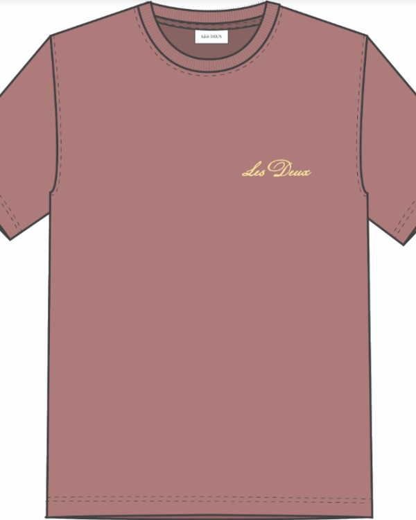 T-SHIRT WILD FLOWER ASH ROSE PINK ~ LES DEUX