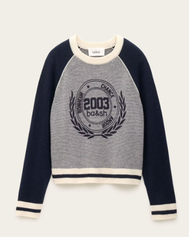 PULL COLLETTE NAVY ~ BA&SH