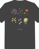 T-SHIRT WILD FLOWER BLACK ~ LES DEUX